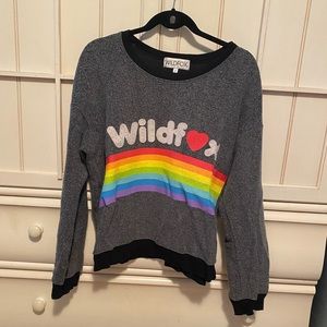 Wildfox rainbow sweatshirt